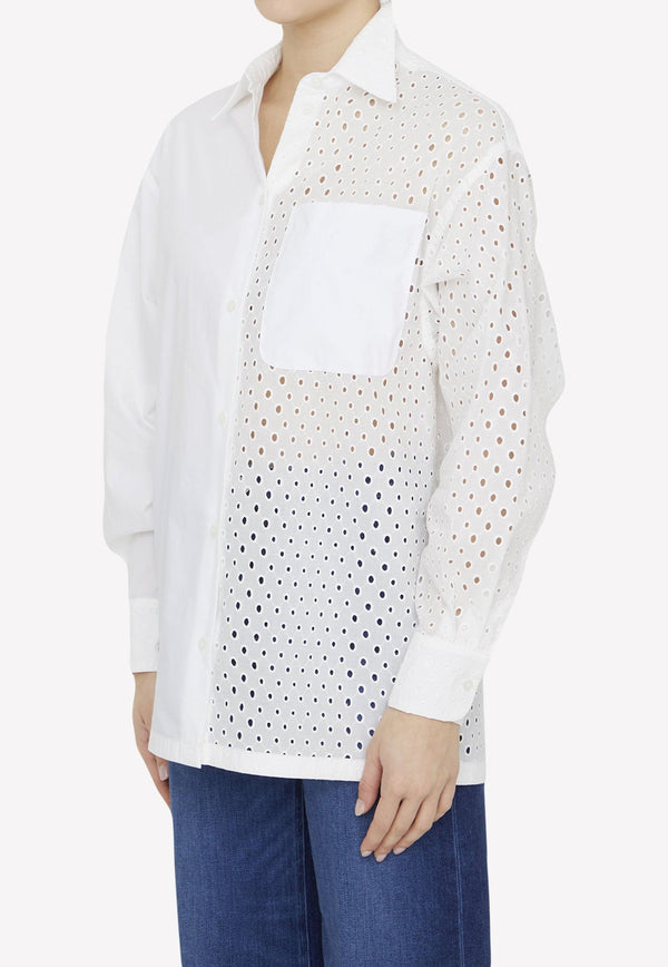 Broderie Anglaise Long-Sleeved Shirt