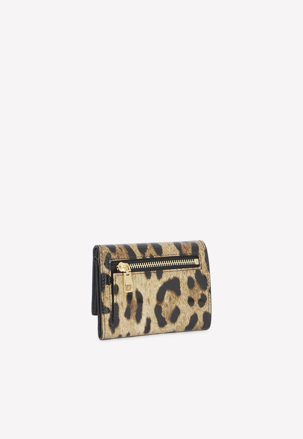 Leo-Print Bi-Fold Wallet