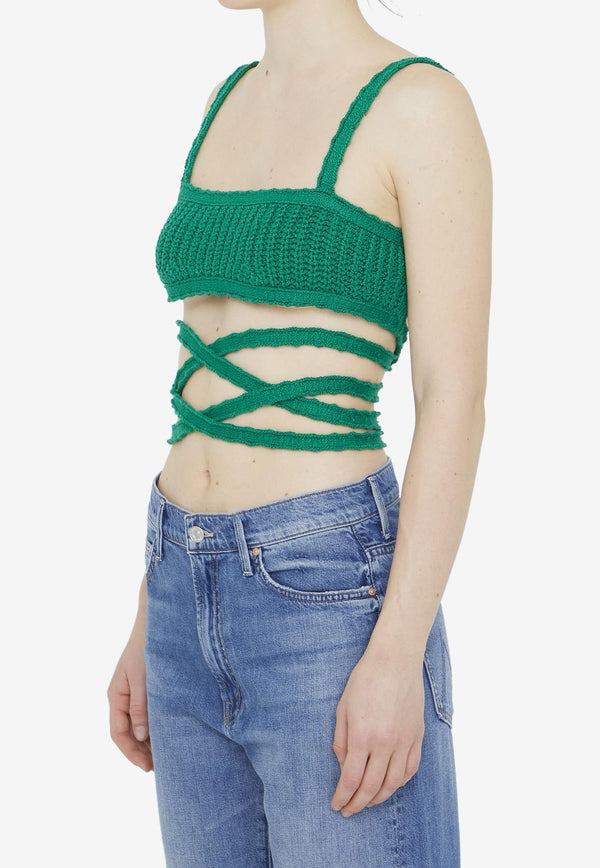 Palm Springs Knitted Cropped Top