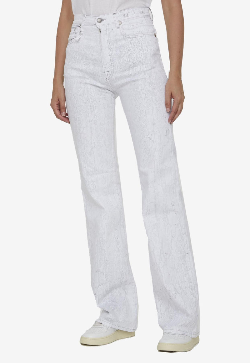 Jane Crackled-Effect Jeans