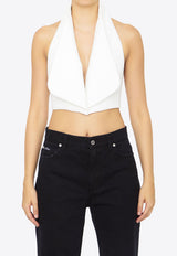 Crêpe Cropped Vest Top