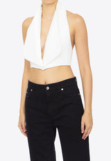 Crêpe Cropped Vest Top