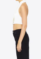 Crêpe Cropped Vest Top