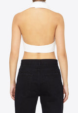 Crêpe Cropped Vest Top