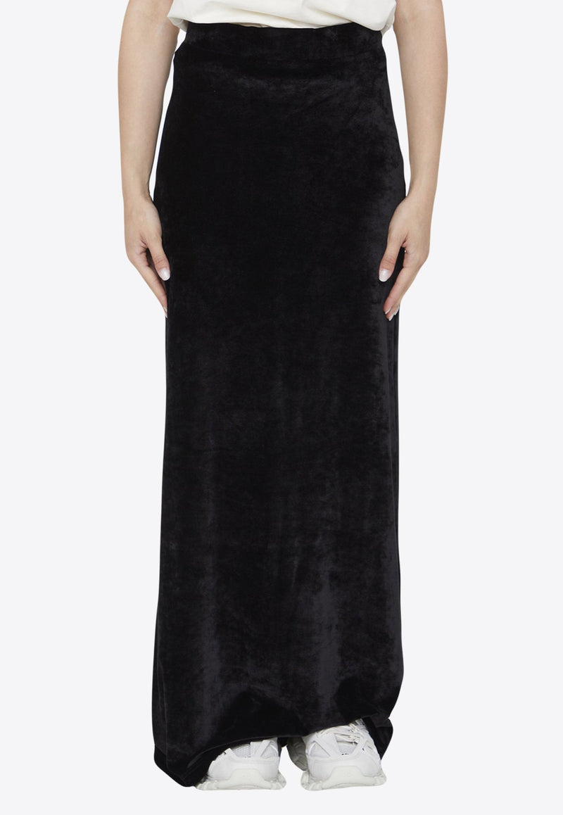 Velvet Maxi Skirt