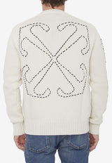 Stitch Knit Crewneck Sweater
