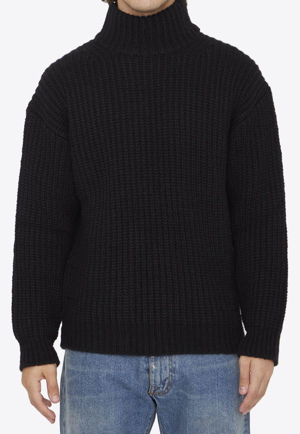 Turtleneck Sweater in Alpaca Blend