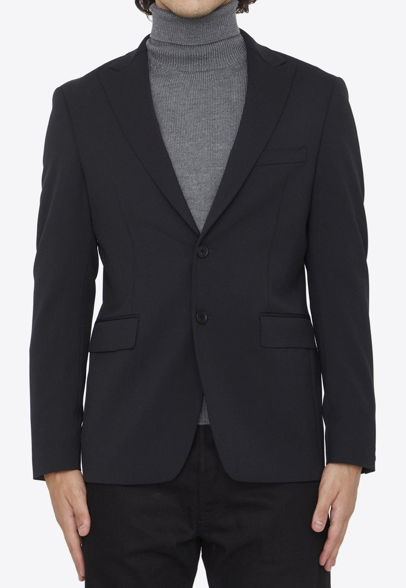 Single-Breasted Wool Blazer