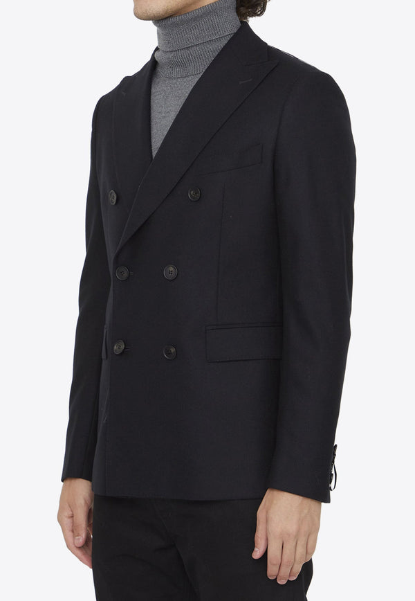 Double-Breasted Wool Blazer