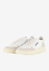 Medalist Leather and Suede Low-Top Sneakers