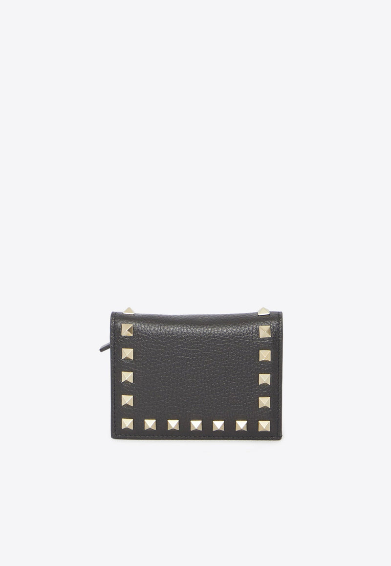 Rockstud Bi-Fold Leather Wallet