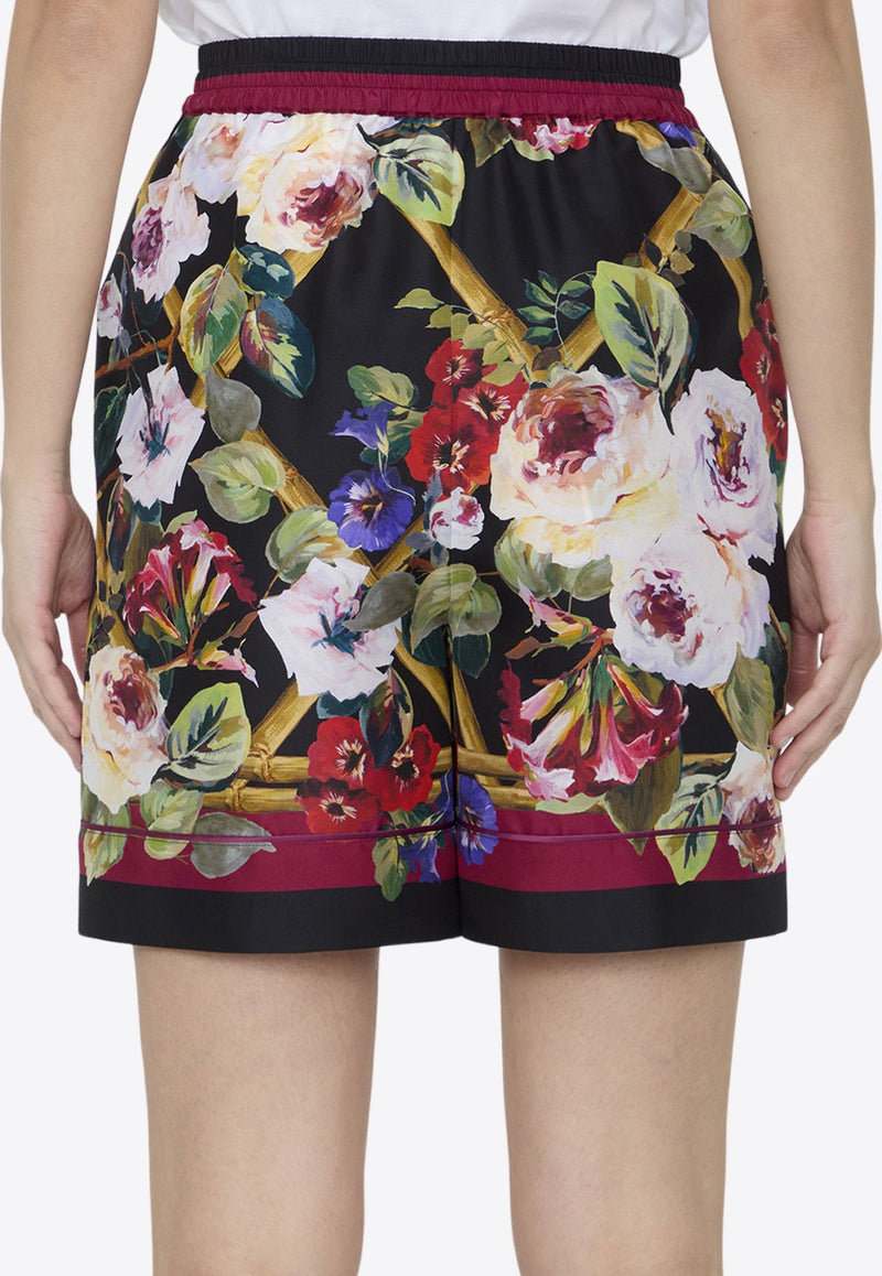 Roseto Mini Shorts in Silk