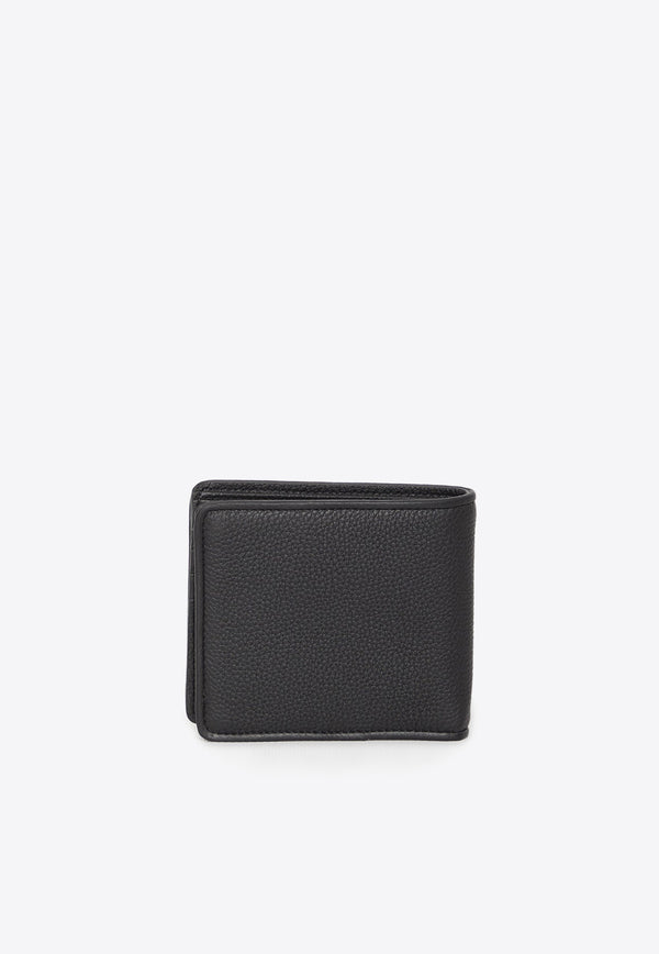 VLogo Grained Leather Wallet