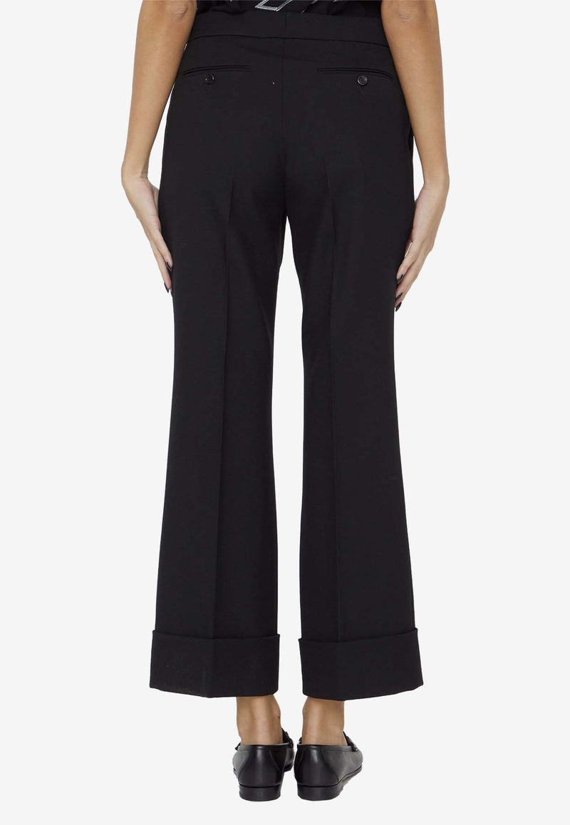 Tailored Wool Pants with Horsebit Detail