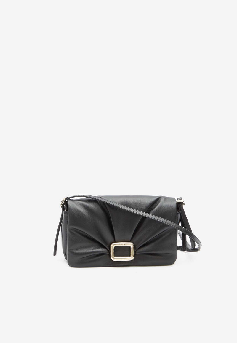 Viv' Choc Leather Shoulder Bag