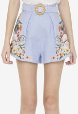 Lexi Floral-Print Mini Shorts