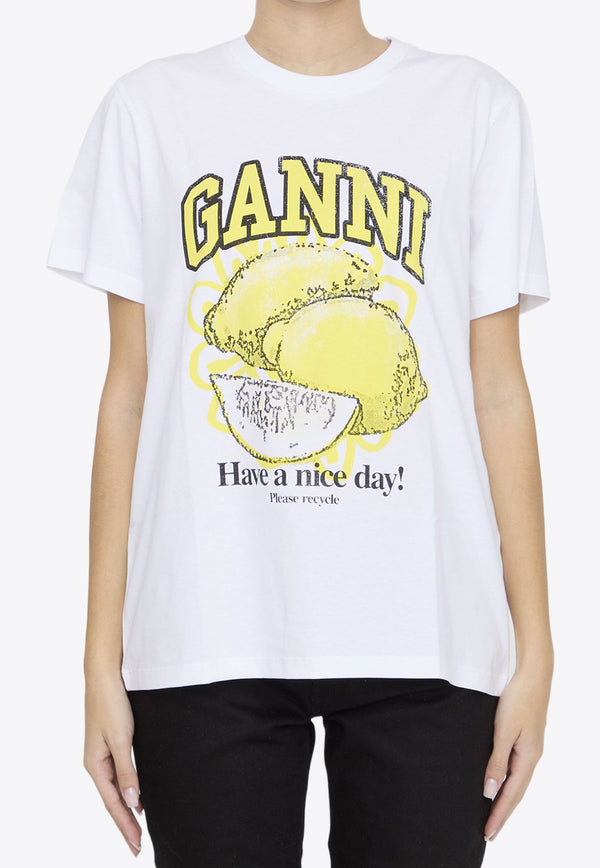 Lemon Print Logo T-shirt