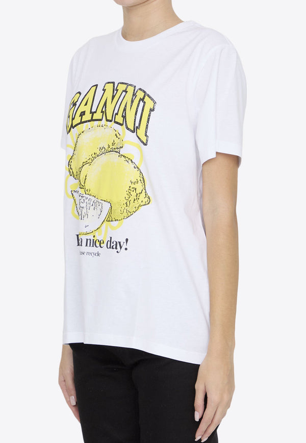 Lemon Print Logo T-shirt