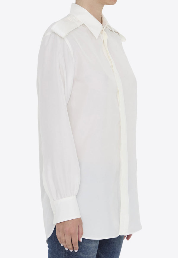 Long-Sleeved Silk Shirt