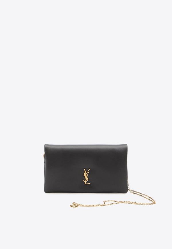 Cassandre Calf Leather Chain Clutch