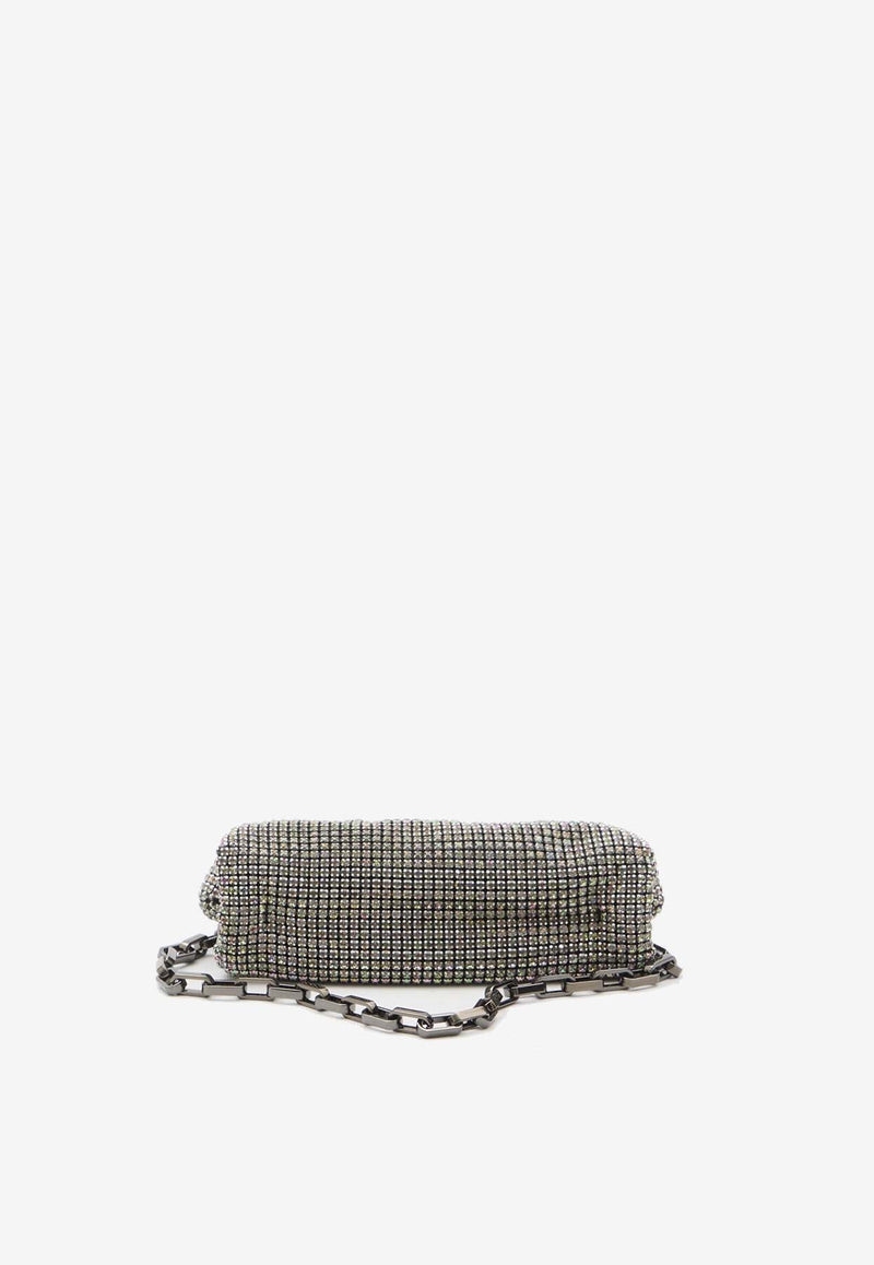 Crystal-Embellished Clutch Bag