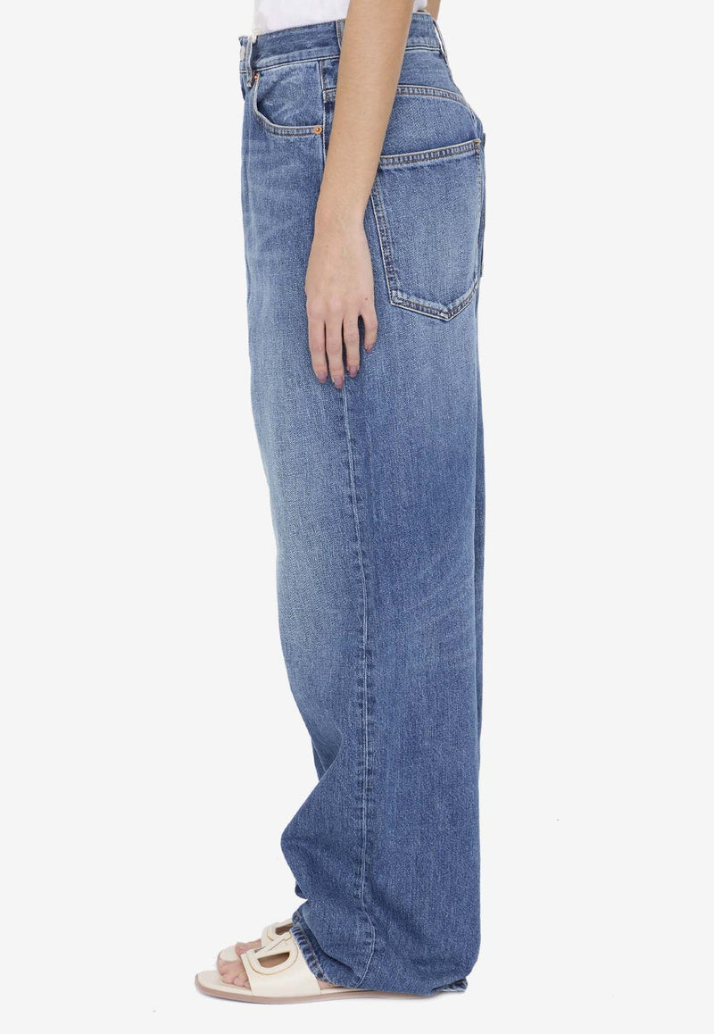 High-Rise Wide-Leg Jeans