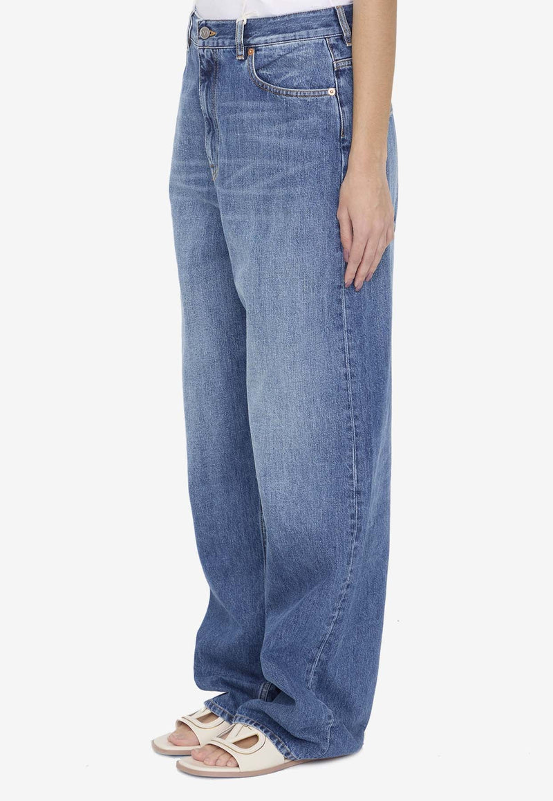 High-Rise Wide-Leg Jeans