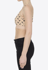 All Over Moon Cropped Top