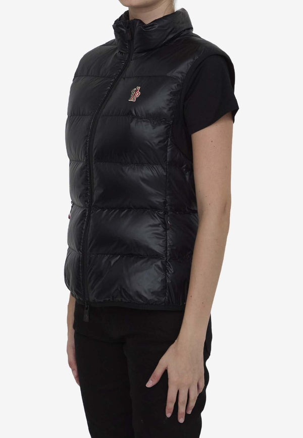 Logo Patch Short Down Vest