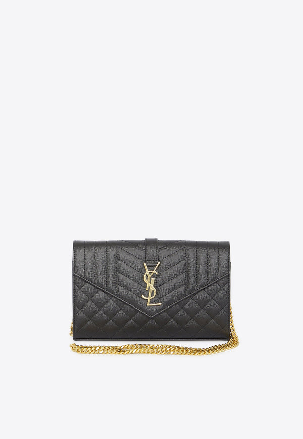 Cassandre Quilted Leather Chain Clutch