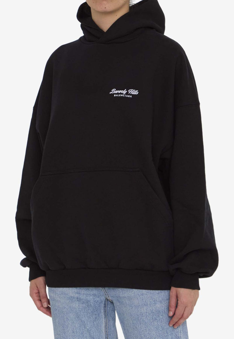 Oversized Beverly Hills Hooded Sweatshirt