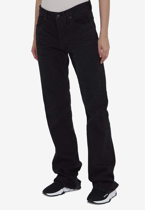 Low-Rise Straight-Leg Jeans