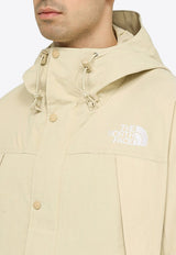 Logo Mountain Hooded Cargo Jacket