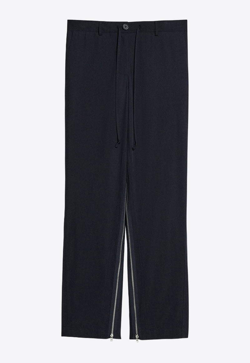 Side Gusset Wide-Leg Pants