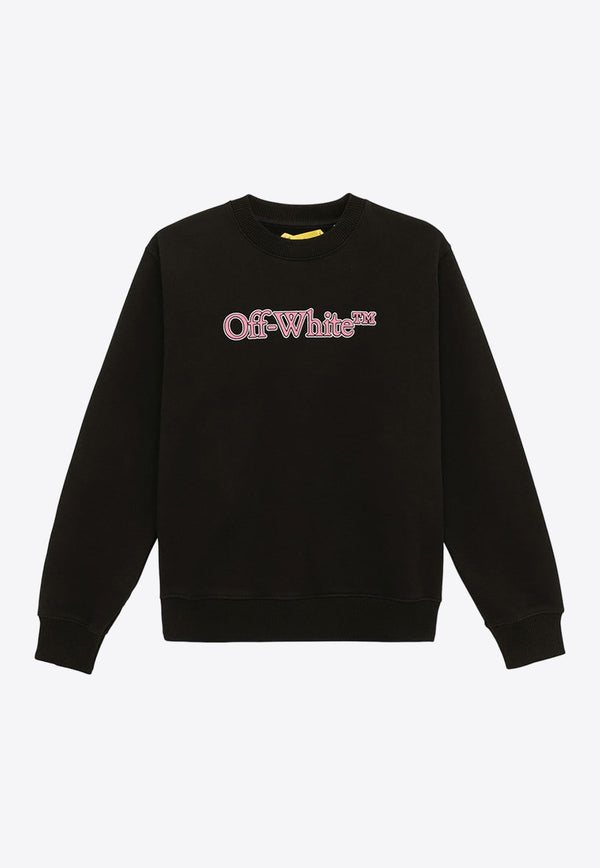 Girls Logo-Embroidery Sweatshirt