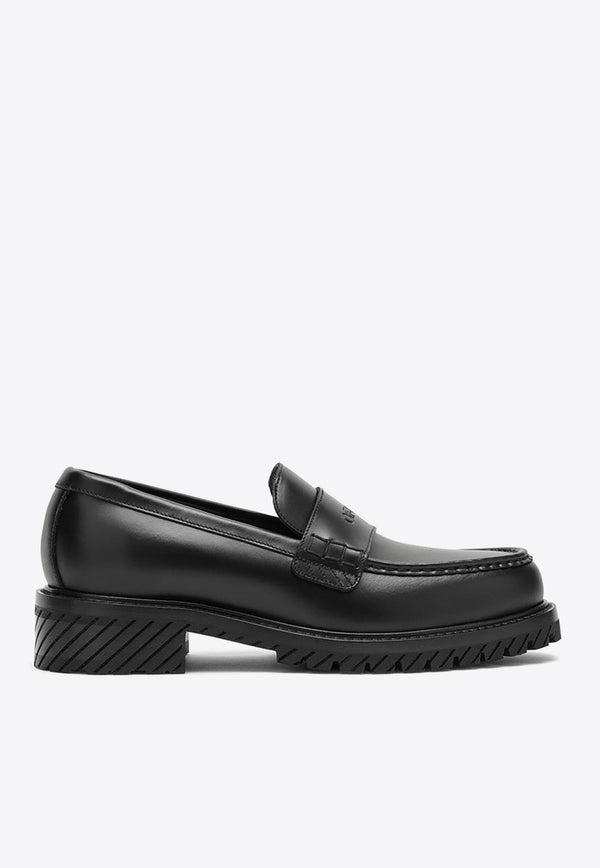 Military Leather Loafers