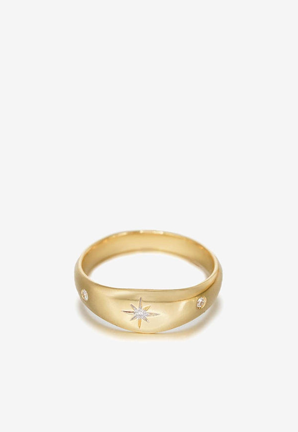 Northern Star Ring in 18-karat Yellow Gold with Diamonds