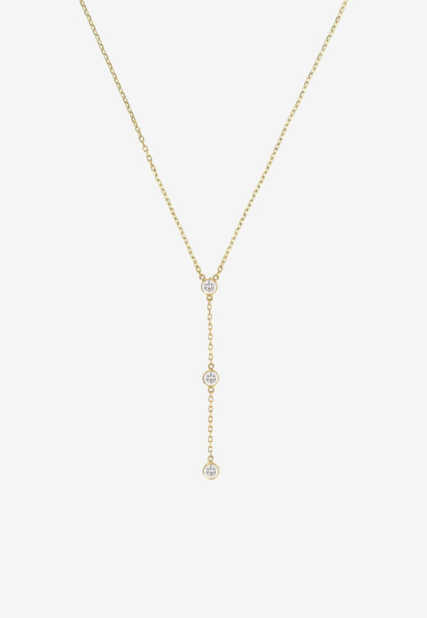 Diamond Lariat 18-karat Yellow Gold Necklace