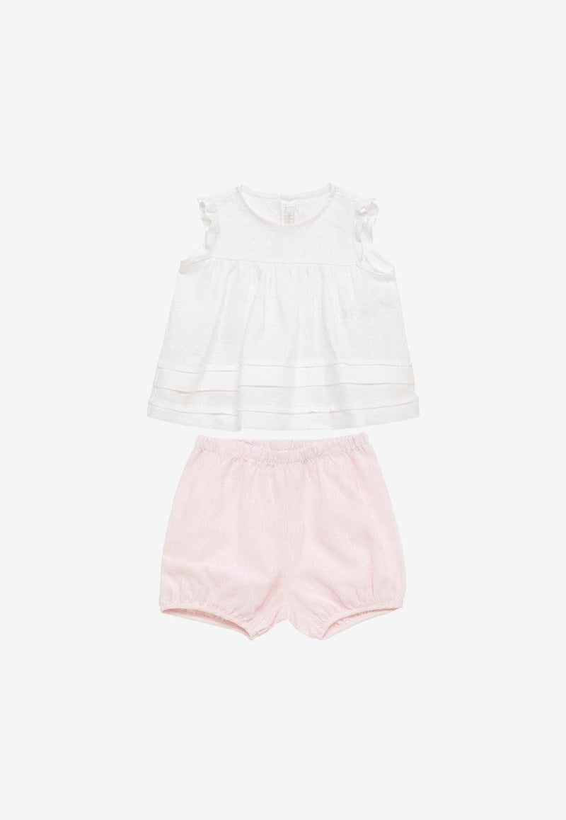 Baby Girls Sleeveless Top and Shorts Set