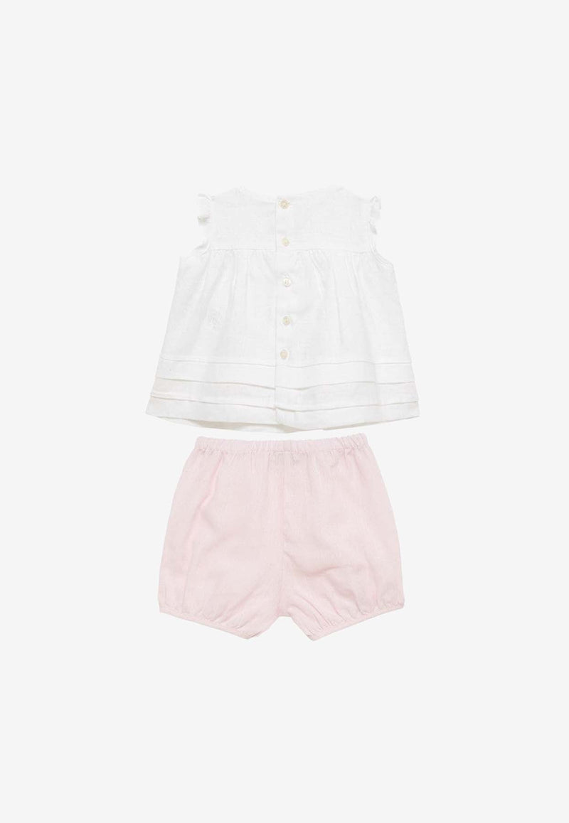 Baby Girls Sleeveless Top and Shorts Set