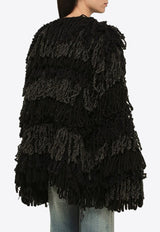 All-Over Fringed Cardigan