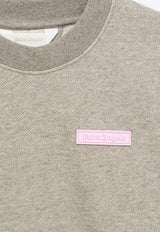 Girls Logo Patch Crewneck Sweatshirt