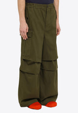 Wide-Leg Cargo Pants