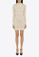 Monogram Jacquard Mini Dress