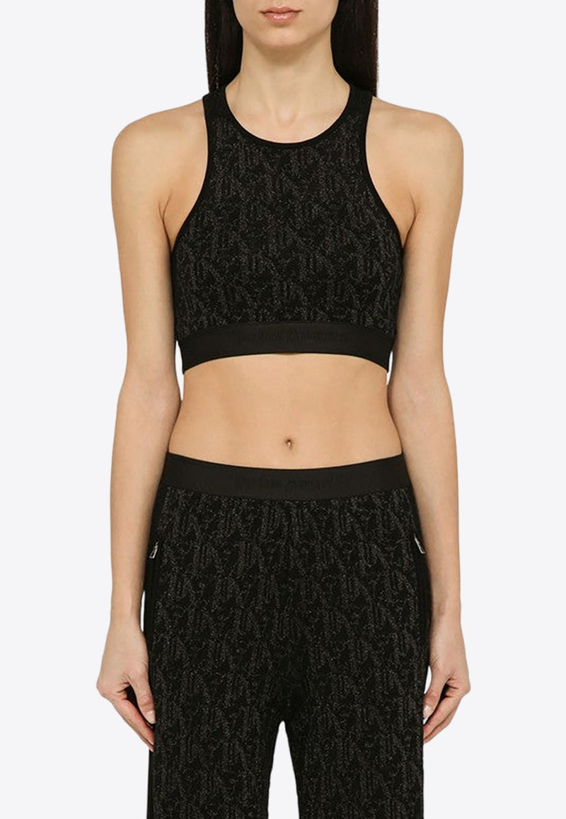 Monogram Jacquard Cropped Top