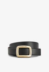 Viv' Choc Metal Buckle Belt in Leather