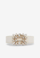 Broche Vivier Buckle Bracelet in Leather