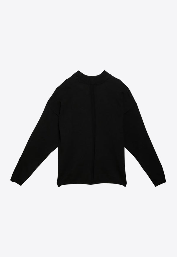 Semi-Transparent Crewneck Sweater