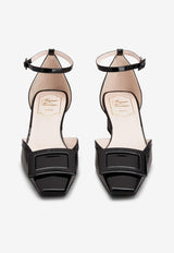 Belle Vivier 45 Lacquered Buckle Pumps in Patent Leather