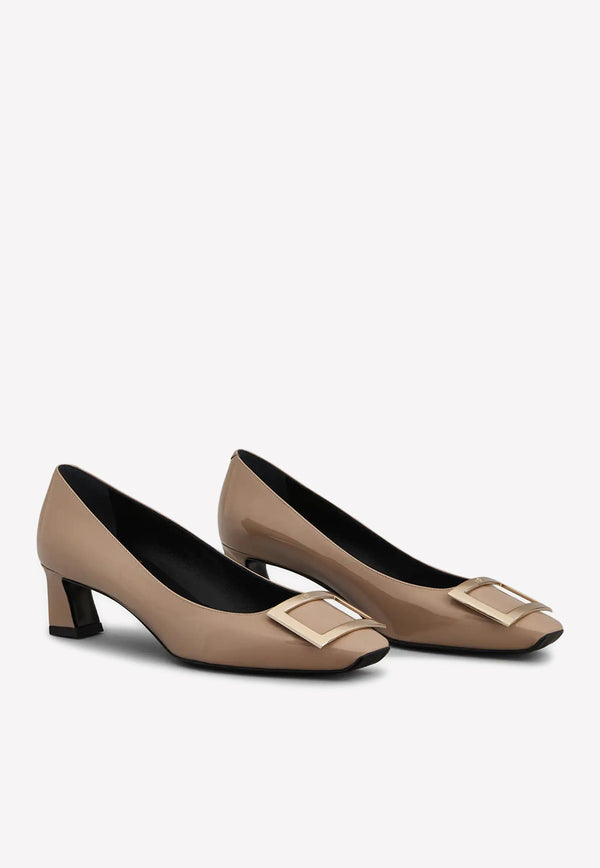 Trompette 45 Metal Buckle Pumps in Patent Leather